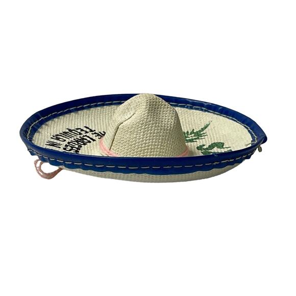 Set of 2 Vintage Sauza Tequila Promo Mini Sombreros Advertising Mexico Barware - Picture 8 of 13